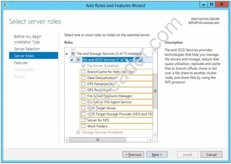 70-412 dumps exhibit
