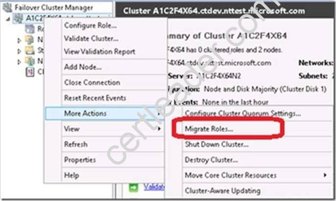 70-412 dumps exhibit