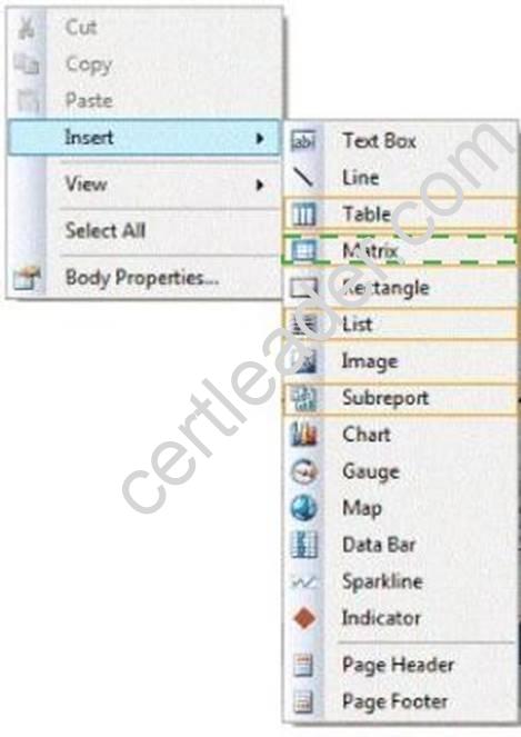 70-466 dumps exhibit