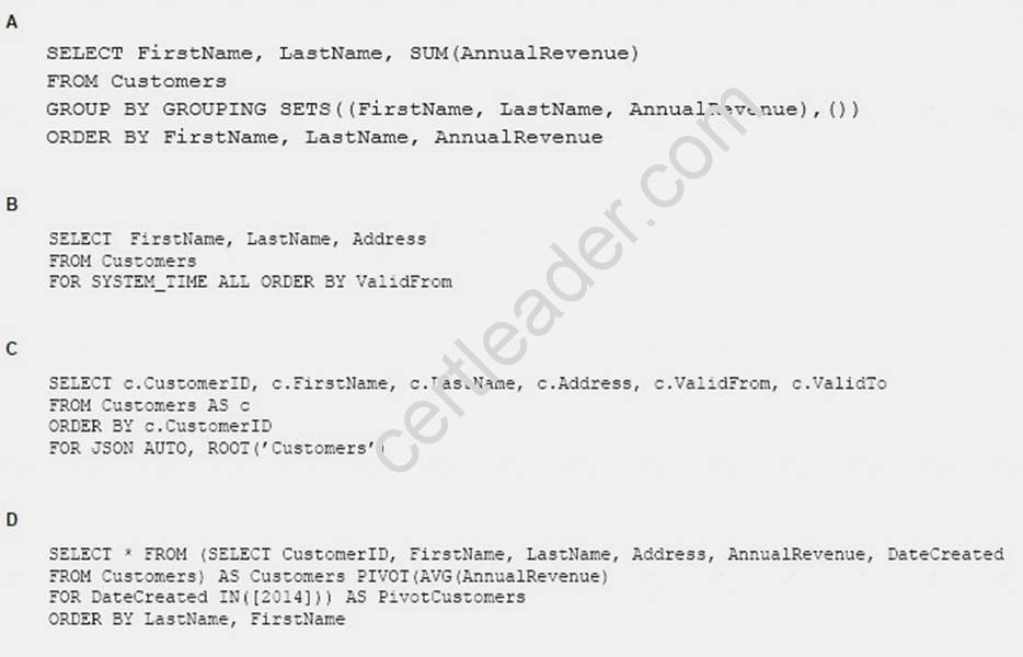 70-761 dumps exhibit