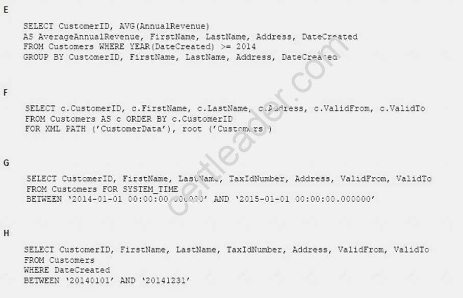 70-761 dumps exhibit