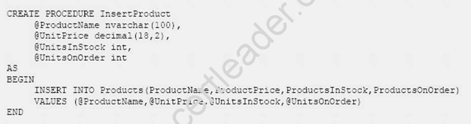 70-761 dumps exhibit