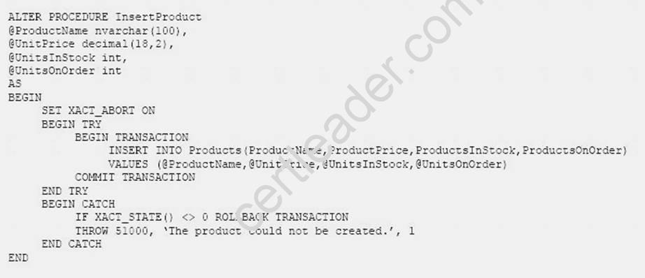 70-761 dumps exhibit