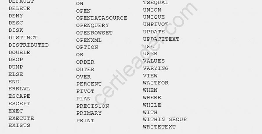 70-761 dumps exhibit