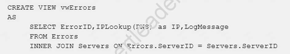 70-761 dumps exhibit