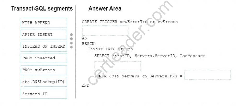70-761 dumps exhibit