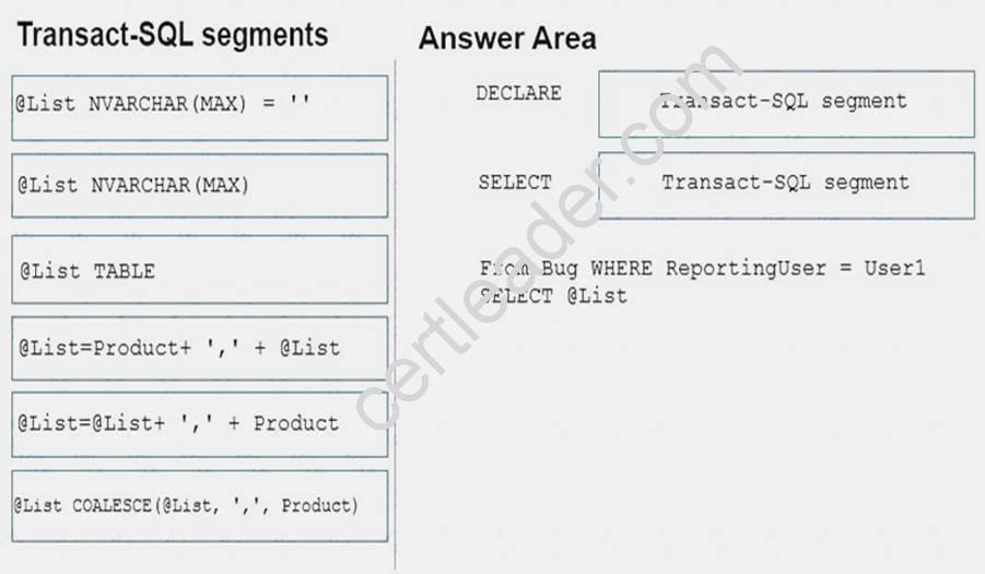70-761 dumps exhibit