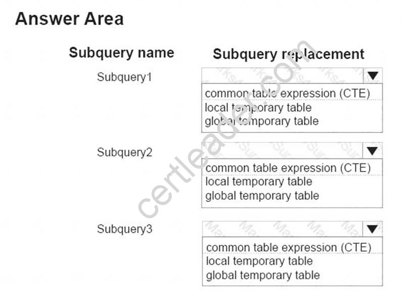 70-761 dumps exhibit