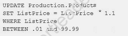 70-761 dumps exhibit