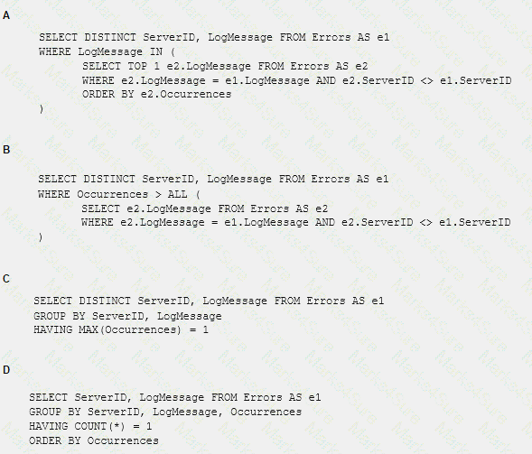 70-761 dumps exhibit